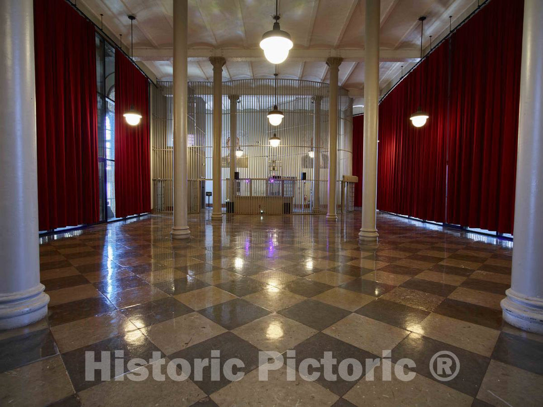 Photo - Entry area at the old Ohio State Reformatory, built in stages between 1886 and 1910 in Mansfield, Ohio- Fine Art Photo Reporduction