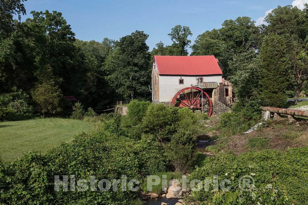 Photo- The Old Mill of Guilford, Also Known as Bailes' Old Mill, is a Historic and Still-Working grist Mill Near Oak Ridge in Guilford County, North Carolina 3 Fine Art Photo