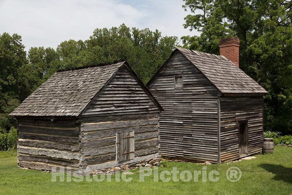 Photo - Old Cabins in Wentworth, The seat of Rockingham County, North Carolina- Fine Art Photo Reporduction