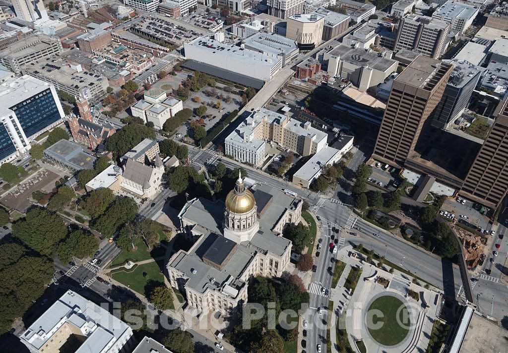 Photo- Aerial Photo of downtown Atlanta, Georgia, taken in October 2017 5 Fine Art Photo Reproduction