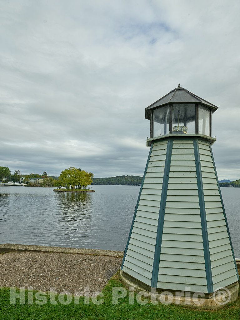 Photo - A Mostly Decorative Lighthouse on Berry Pond in Moultonborough, New Hampshire- Fine Art Photo Reporduction