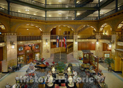 Photo - Lobby of The Historic Brown Palace Hotel in Denver- Fine Art Photo Reporduction