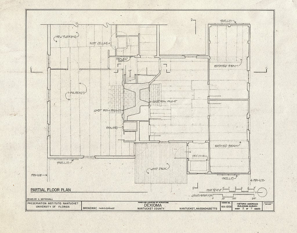 Blueprint HABS Mass,10-NANT,93- (Sheet 2 of 7) - Dexioma, Broadway, Siasconset, Nantucket, Nantucket County, MA
