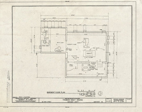 Blueprint HABS Mass,10-NANT,99- (Sheet 2 of 15) - Thomas Macy House, 99 Main Street, Nantucket, Nantucket County, MA