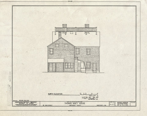 Blueprint HABS Mass,10-NANT,99- (Sheet 8 of 15) - Thomas Macy House, 99 Main Street, Nantucket, Nantucket County, MA