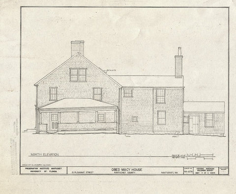 Blueprint HABS Mass,10-NANT,98- (Sheet 7 of 11) - Obed Macy House, 15 Pleasant Street, Nantucket, Nantucket County, MA