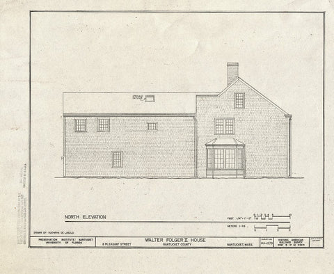 Blueprint HABS Mass,10-NANT,94- (Sheet 5 of 12) - Walter Folger II House, 8 Pleasant Street, Nantucket, Nantucket County, MA