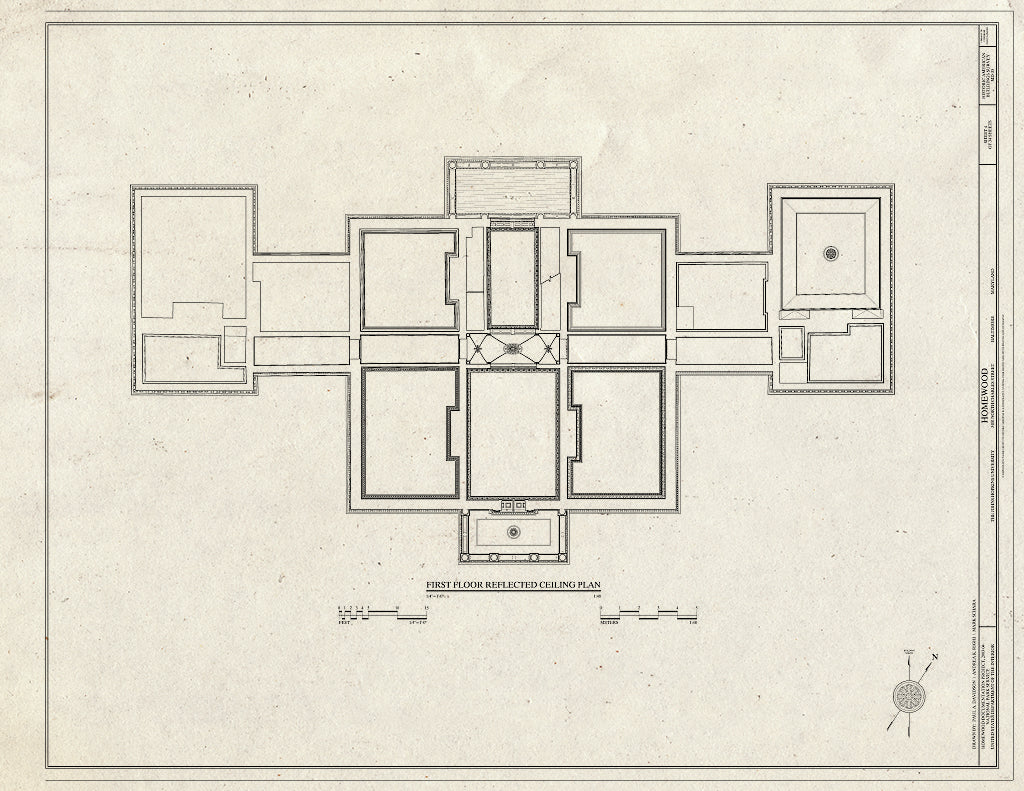 Blueprint HABS MD,4-BALT,1- (Sheet 4 of 34) - Homewood, North Charles & Thirty-Fourth Streets, Baltimore, Independent City, MD