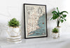 Historic Map : Griswold Tyng Pictorial Map of New England, 1928, Vintage Wall Art