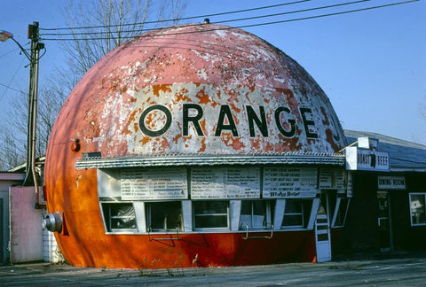 Historic Photo : 1978 Orange Julep, Route 9, Plattsburgh, New York | Margolies | Roadside America Collection | Vintage Wall Art :