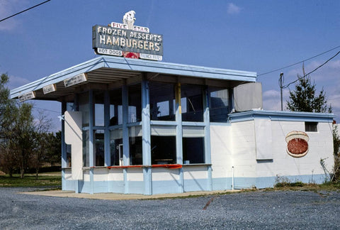 Historic Photo : 1982 Five Star Snack Bar, Route 11, Mount Crawford, Virginia | Margolies | Roadside America Collection | Vintage Wall Art :