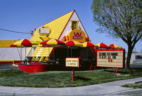 Historic Photo : 2003 Wiener Schnitzel Restaurant, Las Cruces, New Mexico | Margolies | Roadside America Collection | Vintage Wall Art :