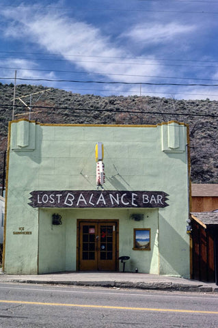 Historic Photo : 1980 Lost Balance Bar, Route 50, Austin, Nevada | Margolies | Roadside America Collection | Vintage Wall Art :