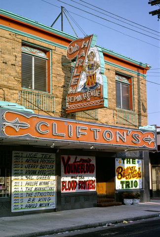 Historic Photo : 1978 Clifton's Club Harlem, Kentucky Avenue, Atlantic City, New Jersey | Margolies | Roadside America Collection | Vintage Wall Art :