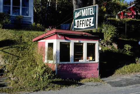 Historic Photo : 1984 Ann's Motel Office, Barre, Vermont | Margolies | Roadside America Collection | Vintage Wall Art :