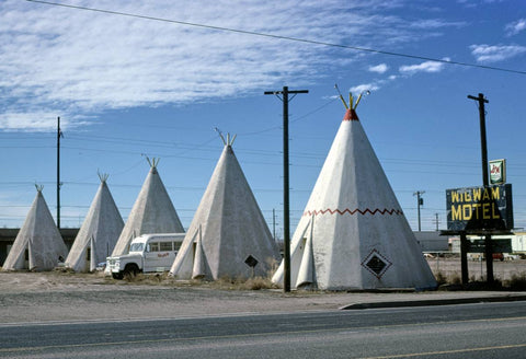 Historic Photo : 1979 Wigwam Village #6, Route 66, Holbrook, Arizona | Margolies | Roadside America Collection | Vintage Wall Art :