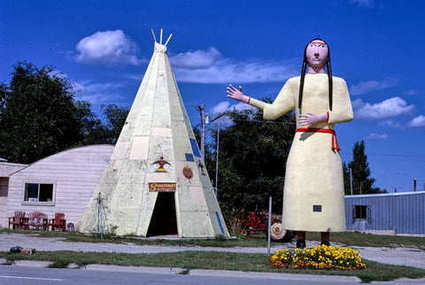 Historic Photo : 1987 Pocahontas Gift Shop, Pocahontas, Iowa | Margolies | Roadside America Collection | Vintage Wall Art :