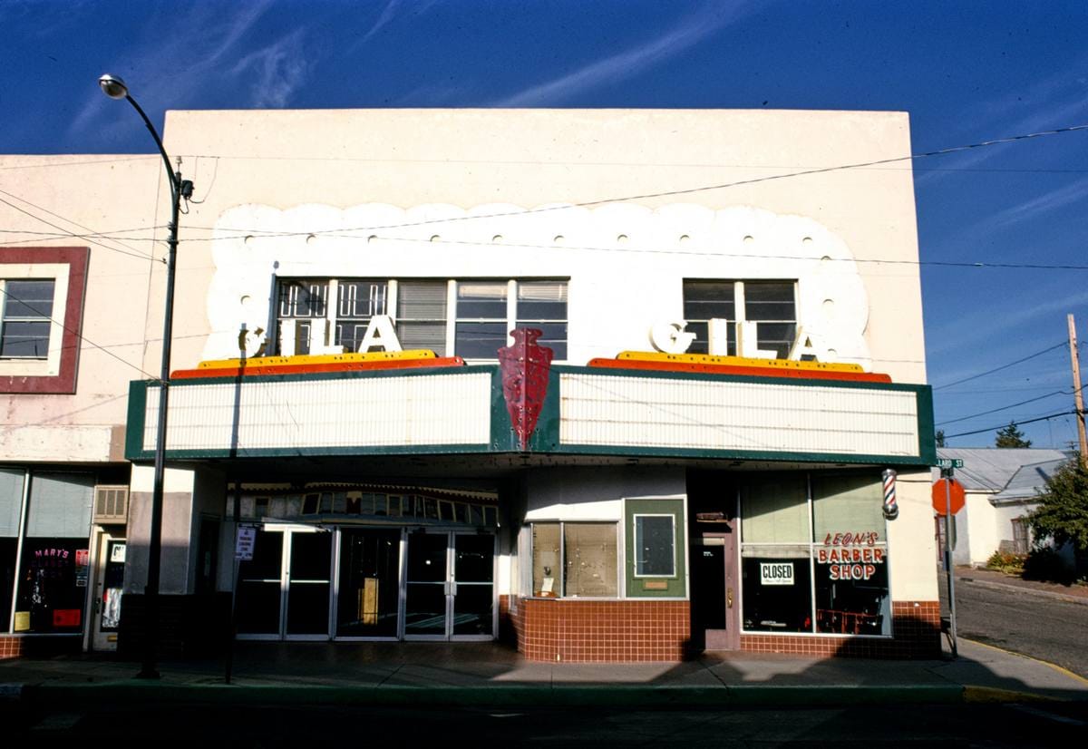 Historic Photo : 1991 Gila Theater, Bullard Street, Silver City, New Mexico | Margolies | Roadside America Collection | Vintage Wall Art :