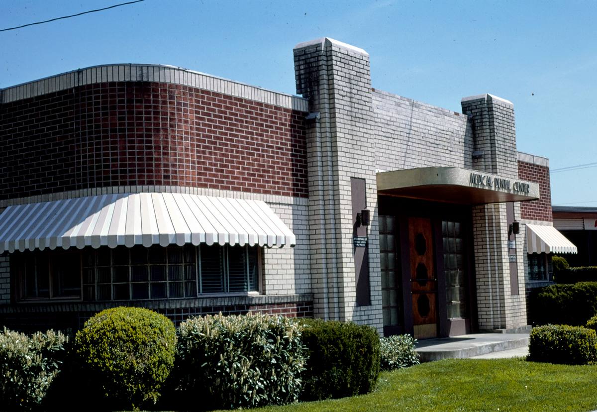 Historic Photo : 1976 Medical Dental Center, central detail, Walla Walla, Washington | Margolies | Roadside America Collection | Vintage Wall Art :