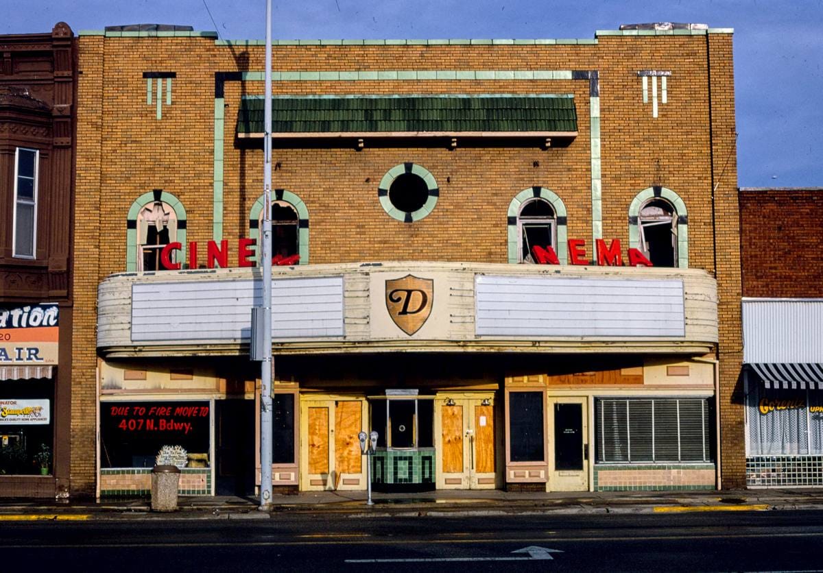 Historic Photo : 1982 Cinema, Broadway, Pittsburg, Kansas | Margolies | Roadside America Collection | Vintage Wall Art :