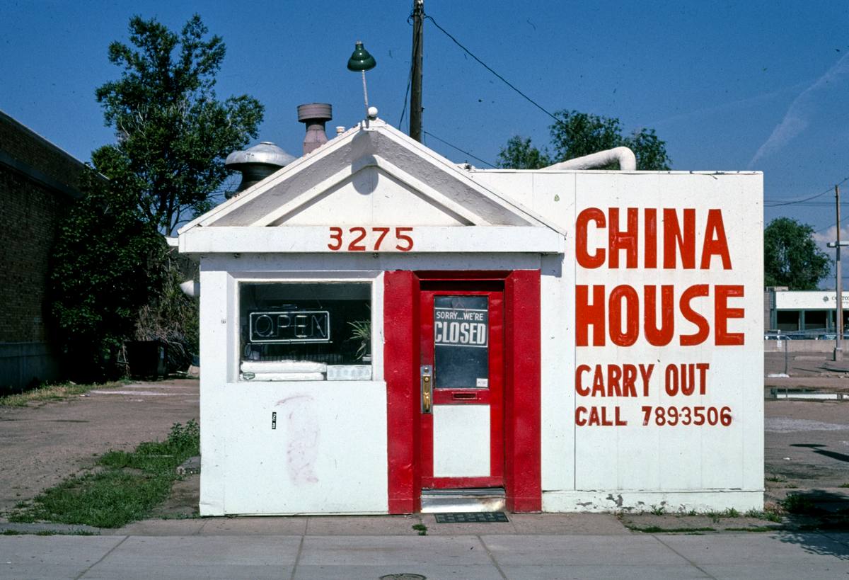 Historic Photo : 2004 China House Carry Out, angle 1, South Broadway, Englewood, Colorado | Margolies | Roadside America Collection | Vintage Wall Art :