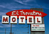 Historic Photo : 2003 El Travatore Motel sign, Route 66, Kingman, Arizona | Margolies | Roadside America Collection | Vintage Wall Art :