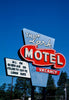 Historic Photo : 2003 Lark Motel sign, vertical view, Route 101, Willits, California | Margolies | Roadside America Collection | Vintage Wall Art :