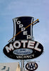 Historic Photo : 1980 Topper Motel sign, Route 30, Boone, Iowa | Margolies | Roadside America Collection | Vintage Wall Art :
