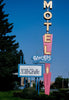 Historic Photo : 2004 Blue Sky Motel sign, East Main Street, Bozeman, Montana | Margolies | Roadside America Collection | Vintage Wall Art :