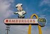 Historic Photo : 1985 McDonald's Restaurant sign, Los Angeles, California | Margolies | Roadside America Collection | Vintage Wall Art :