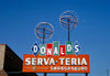 Historic Photo : 1993 Donald's Serva-Teria Restaurant sign, Route 54, Pratt, Kansas | Margolies | Roadside America Collection | Vintage Wall Art :