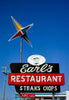 Historic Photo : 1982 Earl's Restaurant sign, Riverside Drive, Danville, Virginia | Margolies | Roadside America Collection | Vintage Wall Art :