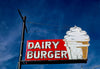 Historic Photo : 1979 Dairy Burger ice cream sign, Bowie, Arizona | Margolies | Roadside America Collection | Vintage Wall Art :