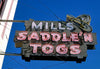 Historic Photo : 1987 Mills Saddle N' Togs sign, 4th & Main Street, Ellensburg, Washington | Margolies | Roadside America Collection | Vintage Wall Art :