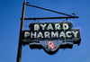 Historic Photo : 1995 Byard Pharmacy sign, Main Street, Clarksburg, West Virginia | Margolies | Roadside America Collection | Vintage Wall Art :