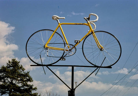 Historic Photo : 1988 The Great Escape bike sign, Route 29, Spartanburg, South Carolina | Margolies | Roadside America Collection | Vintage Wall Art :