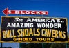 Historic Photo : 1980 Bullshoals Caverns billboard, Route 178, Bull Shoals, Arkansas | Margolies | Roadside America Collection | Vintage Wall Art :