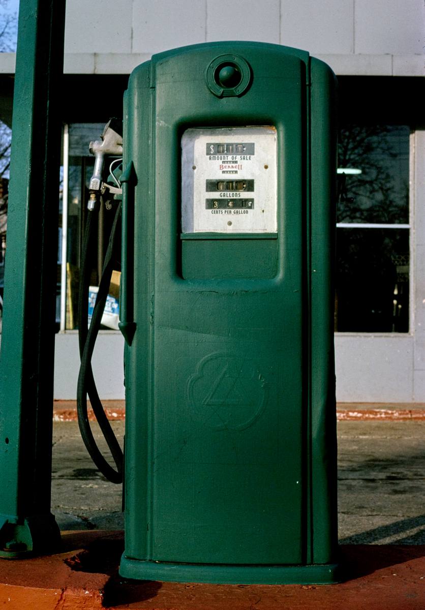 Historic Photo : 1991 Gas pump, Cities Service, Benton Harbor, Michigan | Margolies | Roadside America Collection | Vintage Wall Art :