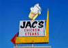 Historic Photo : 1979 Jac's Chicken Steak ice cream sign, Wichita, Kansas | Margolies | Roadside America Collection | Vintage Wall Art :