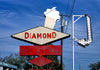 Historic Photo : 1987 Diamond Drive-In ice cream sign, Rt. 64, Clarksville, Arkansas | Margolies | Roadside America Collection | Vintage Wall Art :