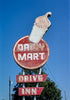 Historic Photo : 1993 Dairy Mart ice cream sign, Rt. 180, Mineral Wells, Texas | Margolies | Roadside America Collection | Vintage Wall Art :