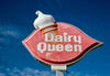 Historic Photo : 1979 Dairy Queen ice cream sign, Gila Bend, Arizona | Margolies | Roadside America Collection | Vintage Wall Art :