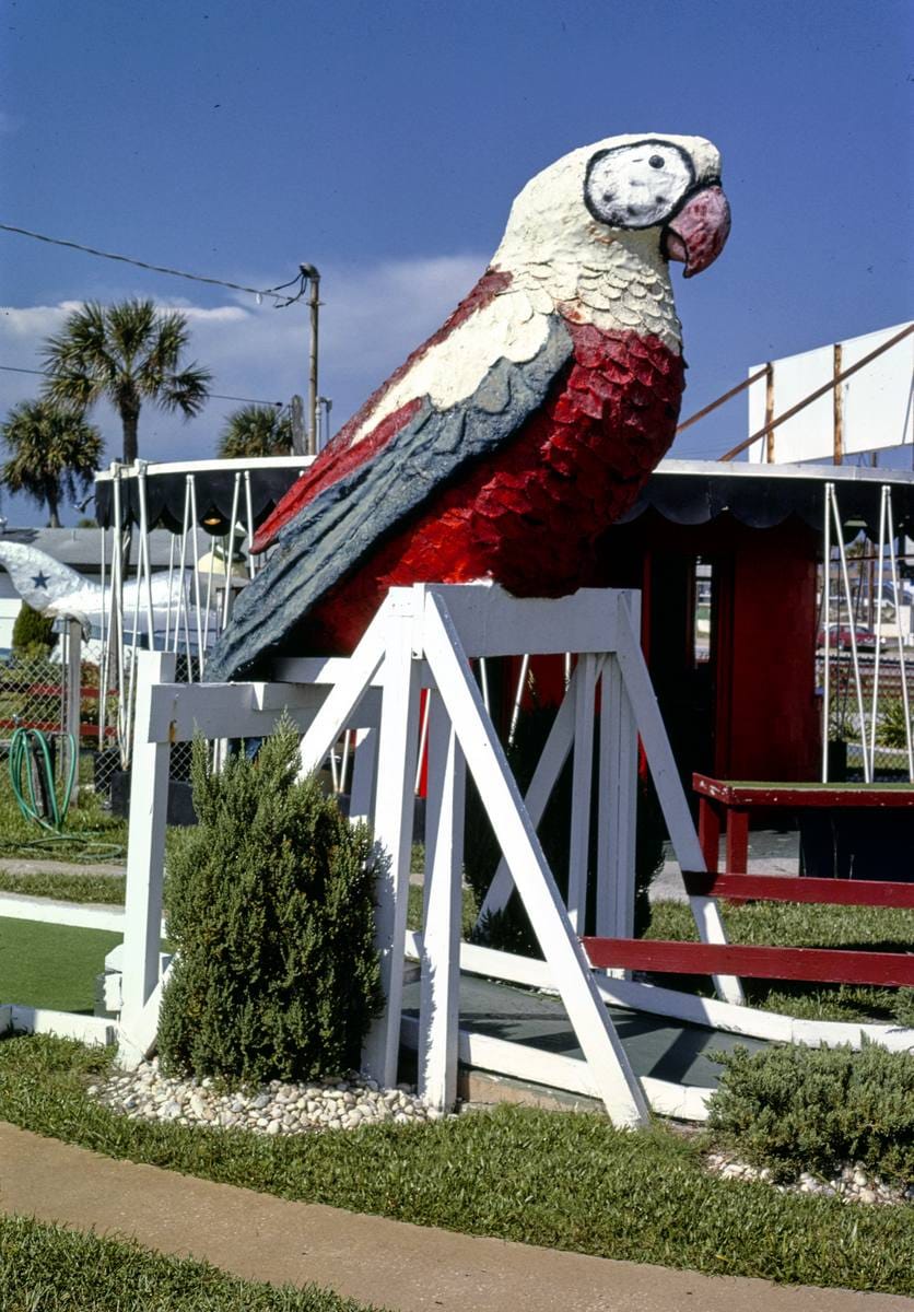 Historic Photo : 1985 Parrot hole, Holiday Golf, Daytona Shores, Florida | Margolies | Roadside America Collection | Vintage Wall Art :