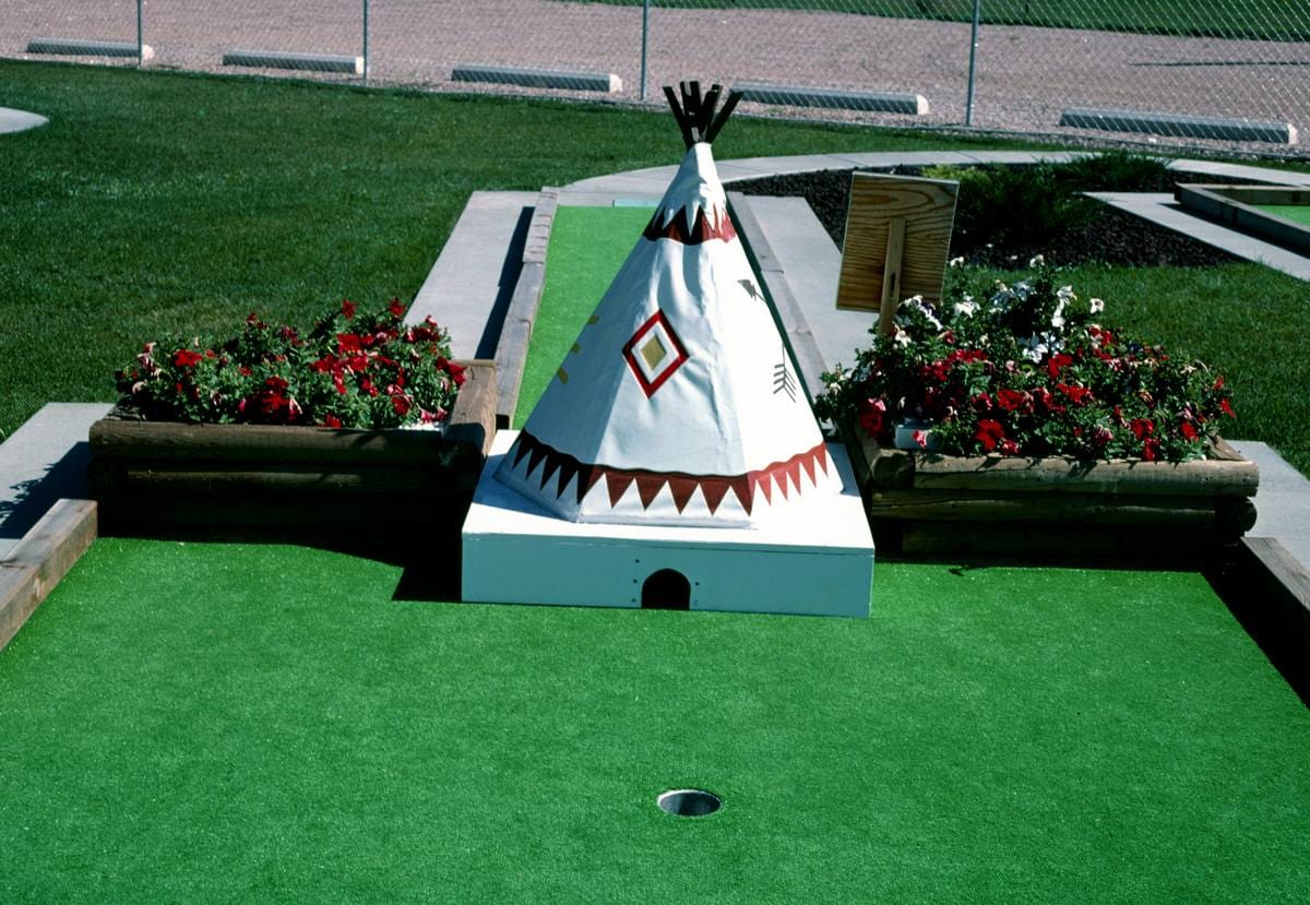 Historic Photo : 1987 Teepee, Golden West mini golf, Hill City, South Dakota | Margolies | Roadside America Collection | Vintage Wall Art :