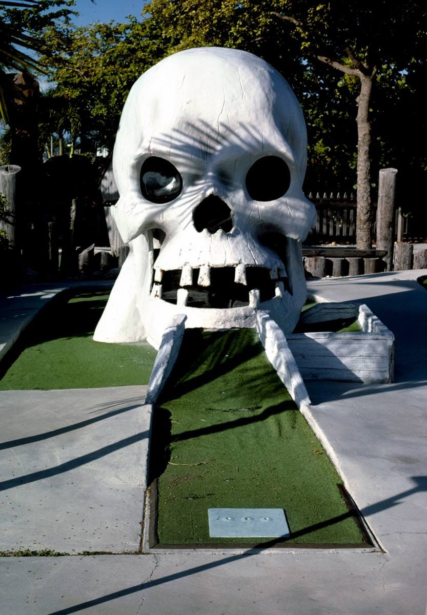 Historic Photo : 1985 Skull hole, Magic Carpet Golf, Key West, Florida | Margolies | Roadside America Collection | Vintage Wall Art :