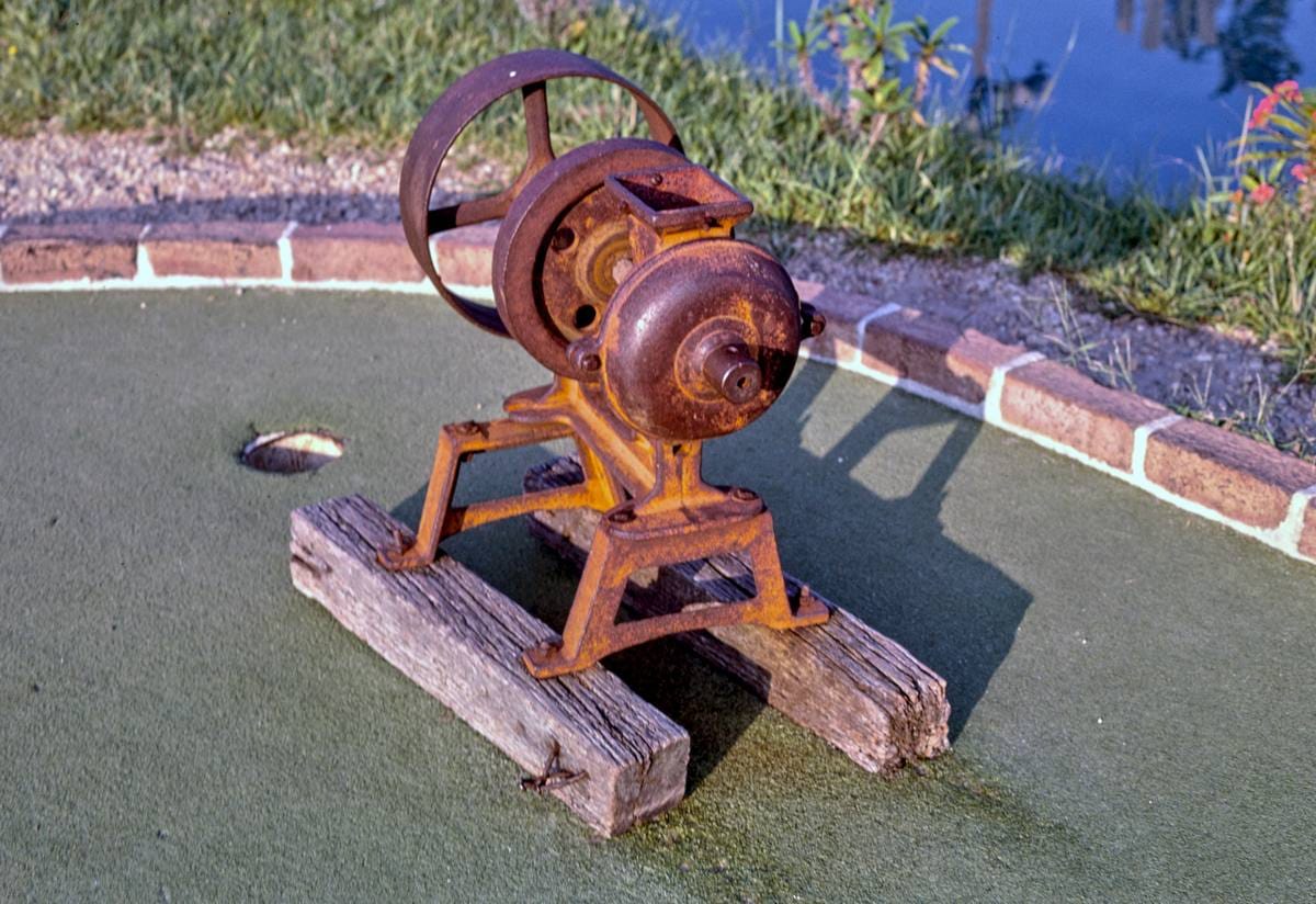 Historic Photo : 1985 Old machine hole, Gold Rush Golf, Ocean City, Maryland | Margolies | Roadside America Collection | Vintage Wall Art :