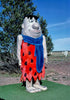 Historic Photo : 1987 Fred Flintstone statue, Flintstone's Bedrock City, Rts. 64 and 180, Valle, Arizona | Margolies | Roadside America Collection | Vintage Wall Art :