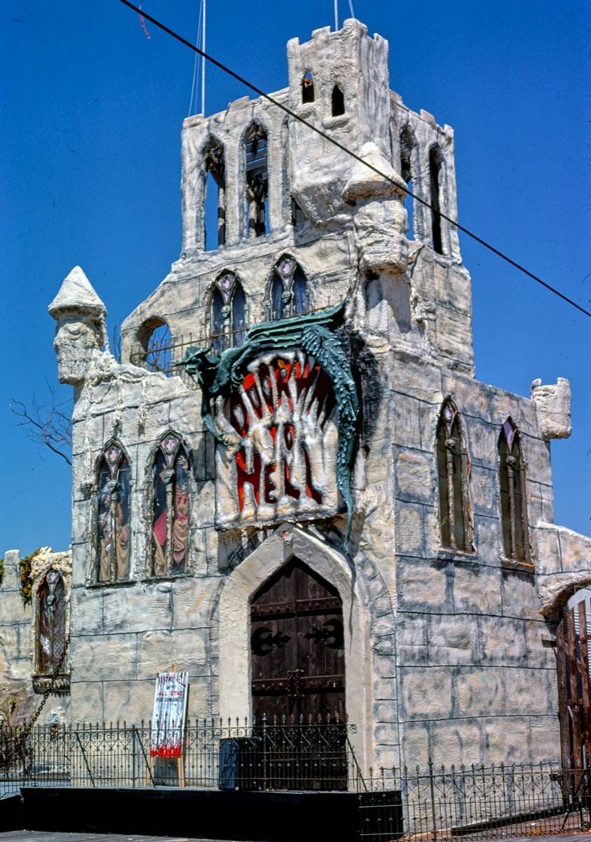 Historic Photo : 1978 Doorway to Hell Haunted House, Casino Pier, Seaside Heights, New Jersey | Margolies | Roadside America Collection | Vintage Wall Art :