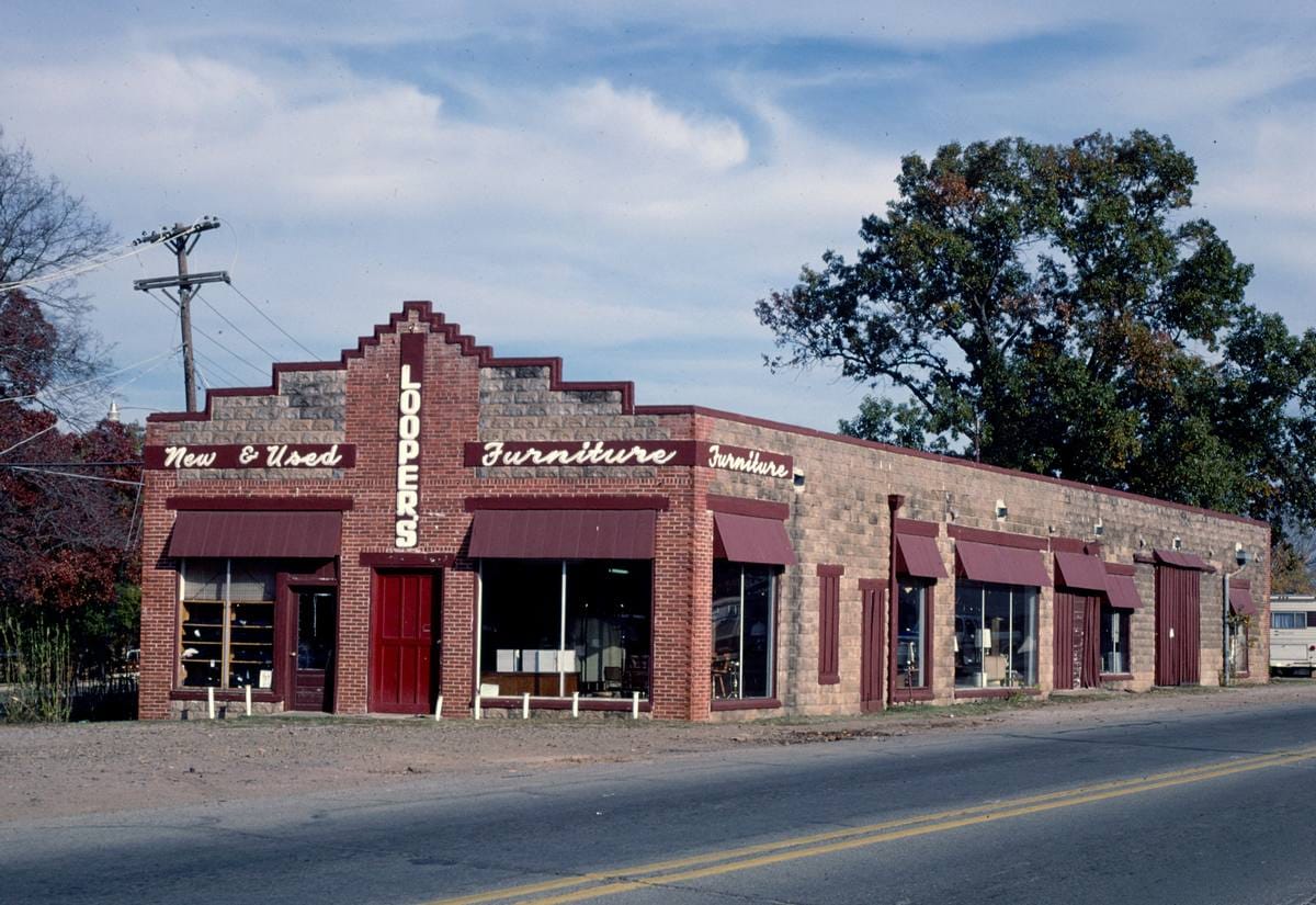 Historic Photo 1987 Looper's Furniture, Clarksville, Arkansas Marg