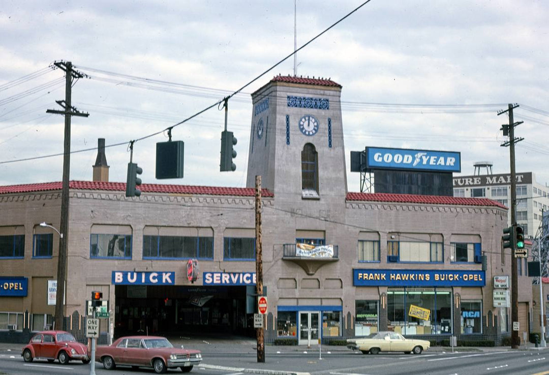 Historic Photo : 1977 Frank Hawkins Buick, Seattle, Washington | Margolies | Roadside America Collection | Vintage Wall Art :
